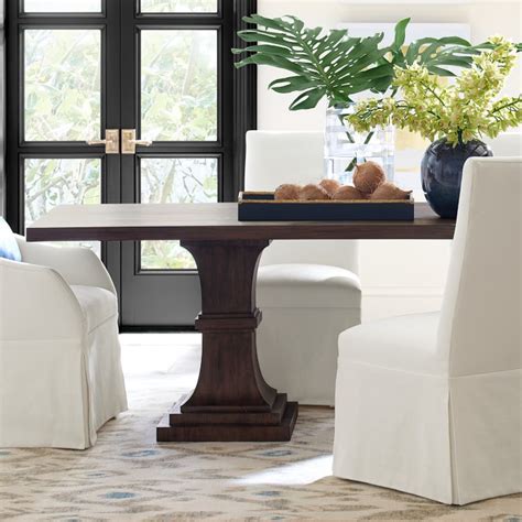 Double Pedestal Rectangular Dining Table | Williams Sonoma