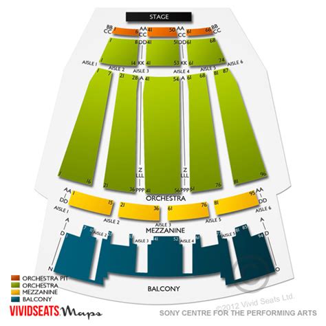 Meridian Hall Seating Chart