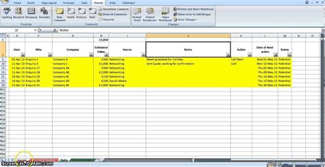 Free Lead Tracking Spreadsheet Template — db-excel.com