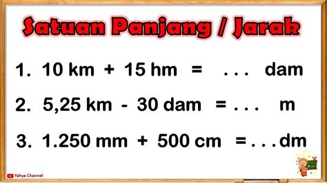 Tangga Satuan Panjang Satuan Jarak Dalam Si Ukuran Dan Satuan | Hot Sex ...