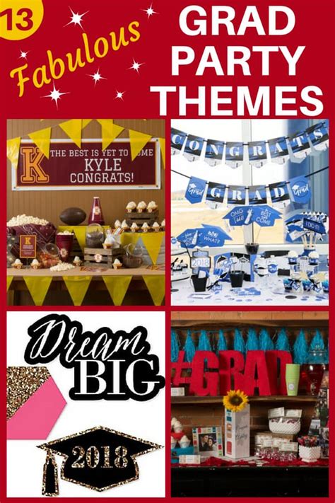 Graduation Party Themes 2020 - Festive High School/College Grad Party Ideas