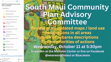 South Maui CPAC 10/11/2023 – Overall Map Review and Area Description ...