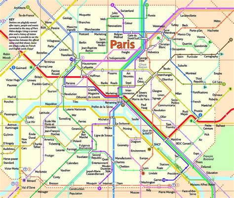 Paris metro map high resolution - Paris metro system map (Île-de-France ...