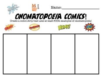 Comics using onomatopoeia | TPT