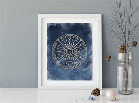 Zodiac Poster Zodiac Wall Art Astrology Poster Horoscope | Etsy