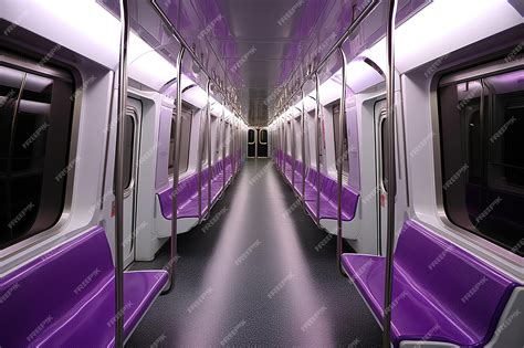 Premium AI Image | Metro train interior