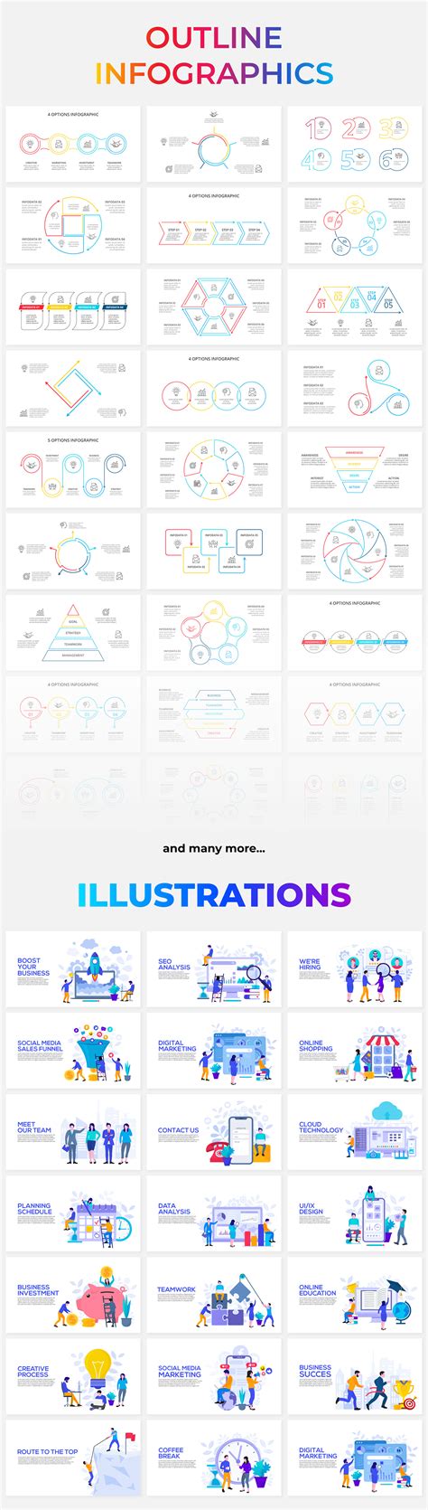 3500 Animated Infographics Bundle PowerPoint Templates