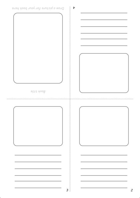 Book Folding Template - 10 Free PDF Printables | Printablee