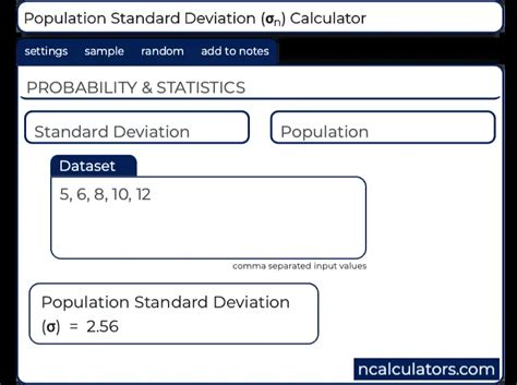 Population Standard Deviation (PSD) Calculator