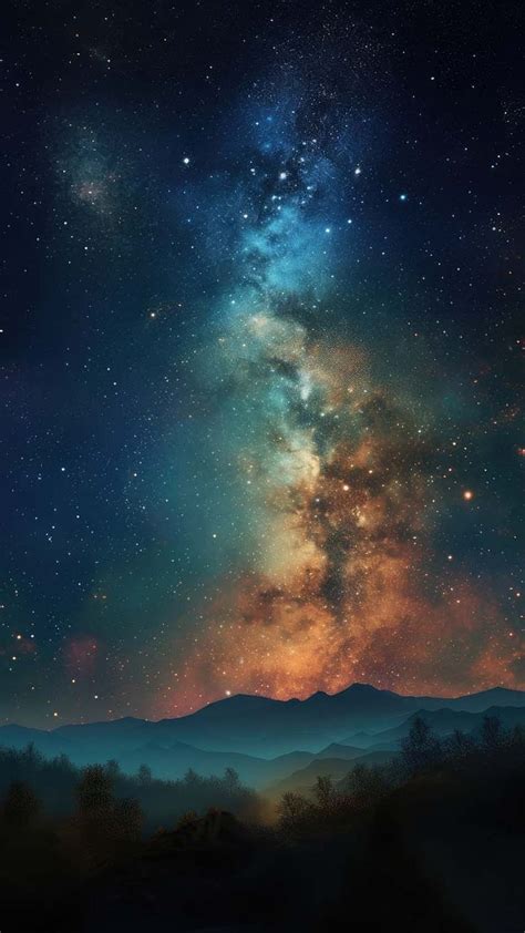 Milky Way Galaxy From Earth IPhone Wallpaper HD - IPhone Wallpapers ...