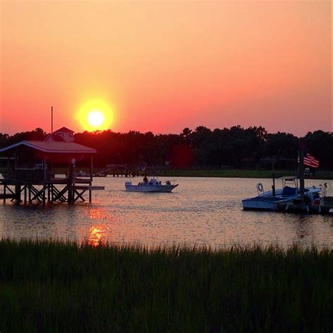 Isle of Palms, you get more beautiful every day. #marina #sunset # ...