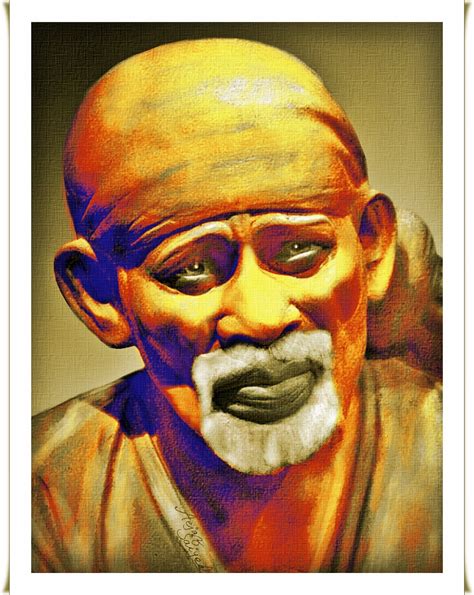 Digital Painting Of Sai Baba - Desi Painters