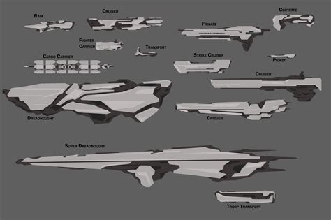 Concept Art - Spaceships by Judan on DeviantArt