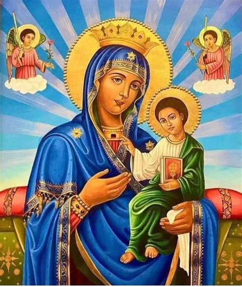 Saint Mary Picture, Ethiopian Orthodox Art, Religious Wall Decor ...