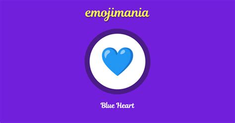 💙 Blue Heart emoji Copy & Paste - Emojimania