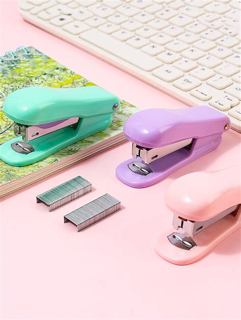 1pc Random Color Mini Stapler | Stapler, Cute school supplies, Cute ...