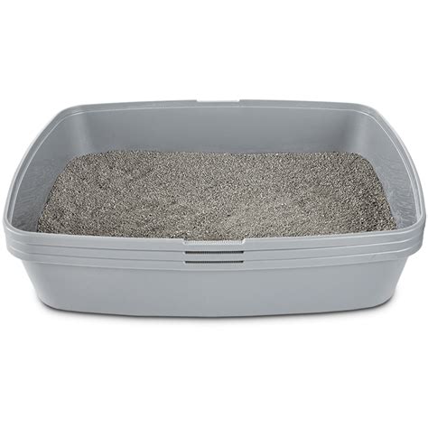 Cat Supplies Large Self Sifting Cat Litter Pan Easy Clean Box Pine ...