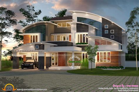 Modern House With Slanted Roof - modern houses