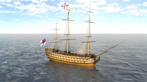 3D hms victory flagship model - TurboSquid 1460515