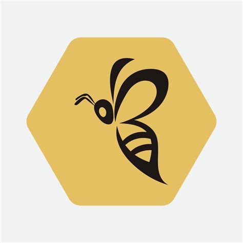 bee logo illustrations design icon 17213225 Vector Art at Vecteezy