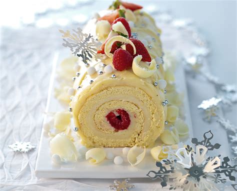 White Chocolate French Buche de Noel Recipe