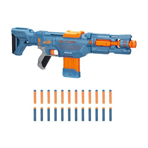 NERF Elite 2.0 Echo CS-10 Toy Blaster, 24 Nerf Darts, 10-Dart Clip ...