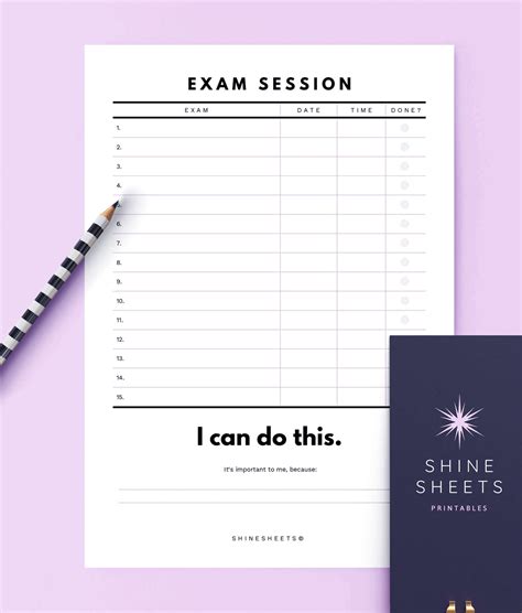 Student Planner Printable (15 Pages) | ShineSheets