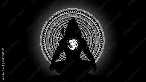 Lord mahadev motion graphic trendy silhouette design with om and ...