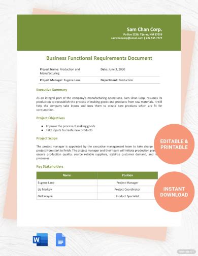 FREE 7+ Sample Functional Requirement Document Templates in MS Word ...