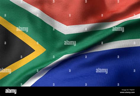 3D Illustration of South Africa Flag Stock Photo - Alamy