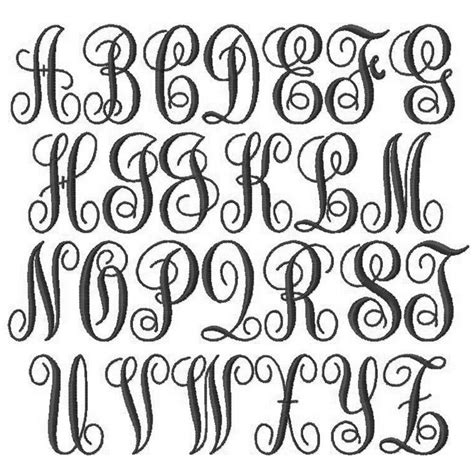 Printable Monogram Letters - Printable Templates