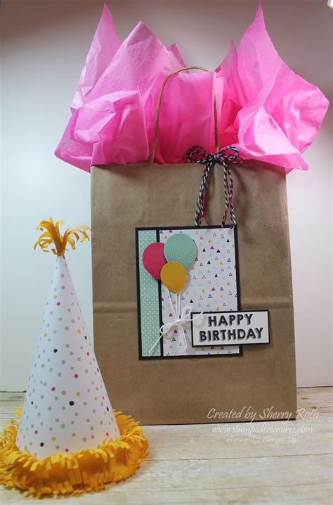 Sherry"s Stamped Treasures: Birthday Party Decor and Gift Packaging