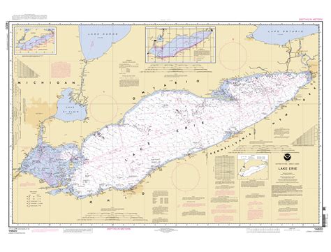 LAKE ERIE nautical chart - ΝΟΑΑ Charts - maps