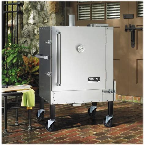 Best Buy: Viking 30" Gravity™ Feed Charcoal Smoker Stainless steel ...