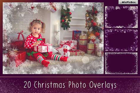 Unique Collection of 20 Christmas Photo Overlays | InventActions