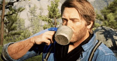 Rdr2 Arthur Morgan GIF - Rdr2 Arthur Morgan Coffee - Discover & Share ...