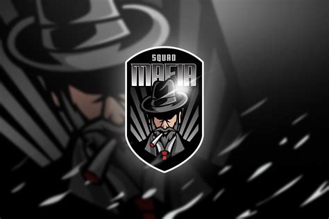 mafia Black - Mascot & Esports Logo | Illustrator Templates ~ Creative ...