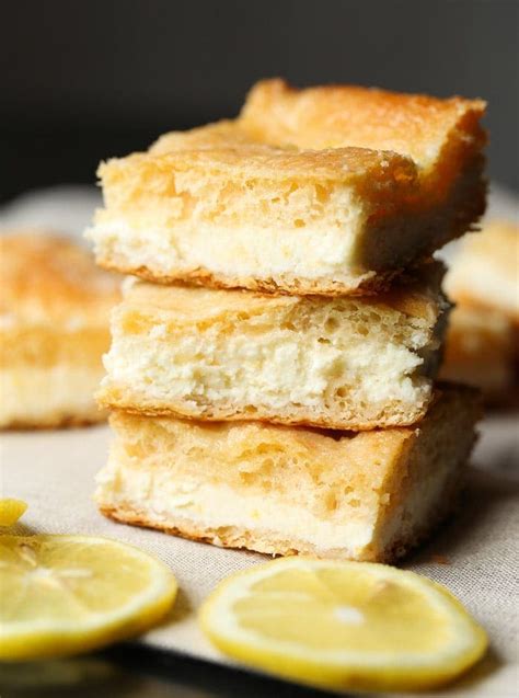 Easy Lemon Cream Cheese Bars - Cookies and Cups