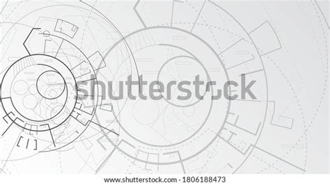 Modern Architecture Architectural Schematic Building Plan Stock Vector ...