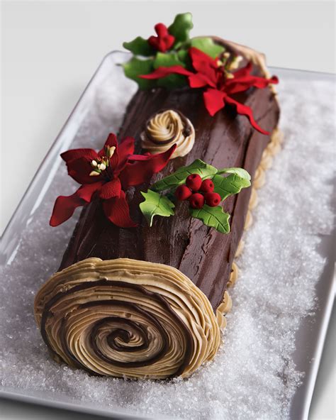 Frosted Art Bakery Buche de Noel Cake, For 12-24 People | Neiman Marcus