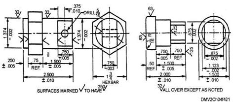 Manufacturing Drawing Symbols ~ How To Extract Bottom Part From ...