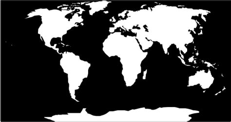 Black And White World Map Png | Free PNG Image