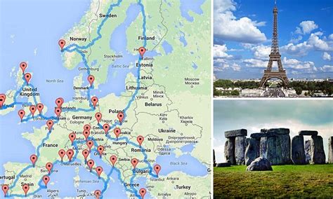 Ultimate European road trip! 16,000 miles and taking in 45 places ...