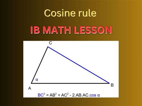 Cosine rule | Teaching Resources