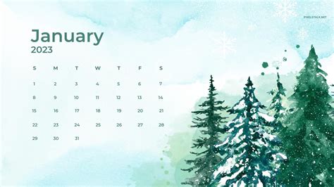 January 2023 Calendar Wallpapers - Wallpaper Cave