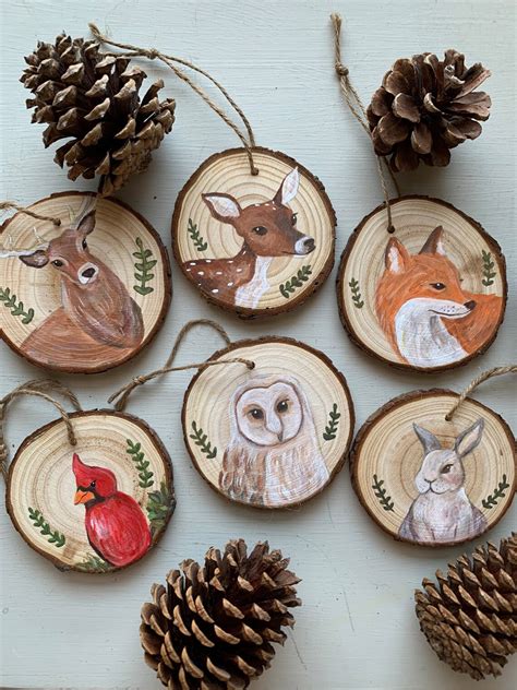 Wood Ornaments - Etsy