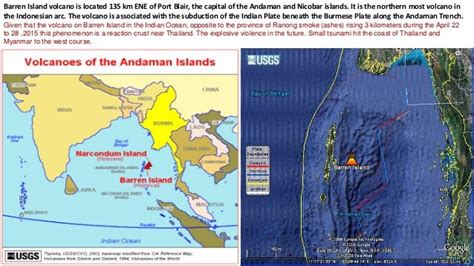 BARREN ISLAND ACTIVE VOLCANO EFFECT INDIA-MYANMAR-THAILAND