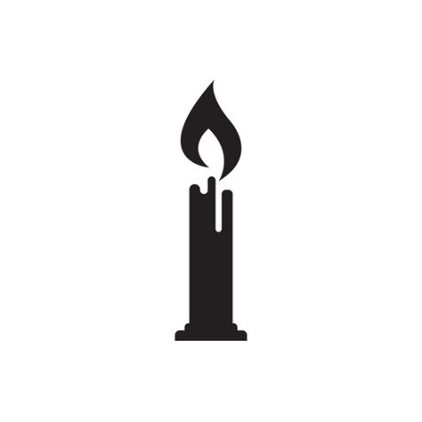 candle icon logo vector design 12005724 Vector Art at Vecteezy