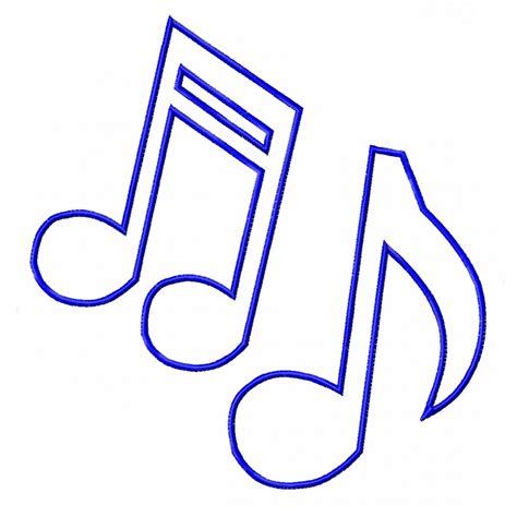 Music Notes Template - ClipArt Best