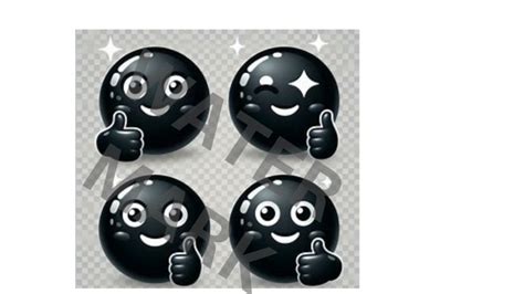 Black Thumbs Up Emoji - Hub Down Loads